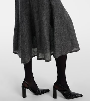 Mohair and wool-blend midi skirt | Alaïa