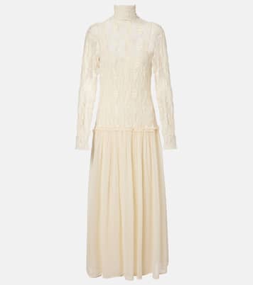 Sybil lace and chiffon maxi dress | Ulla Johnson