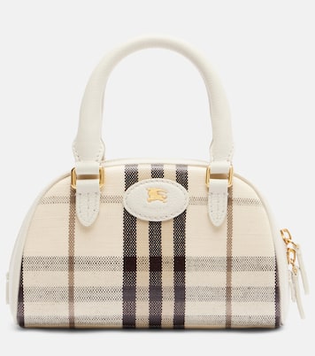 Highlands Small canvas top-handle bag | Burberry