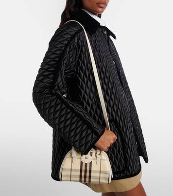 Highlands Small canvas top-handle bag | Burberry