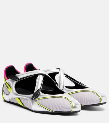 Floor01 metallic ballet flats | The Attico