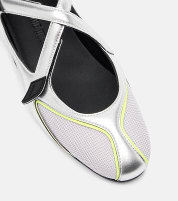 Floor01 metallic ballet flats | The Attico