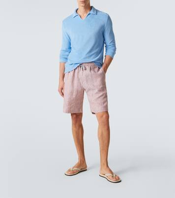 Peter cotton terry polo sweater | Fedeli