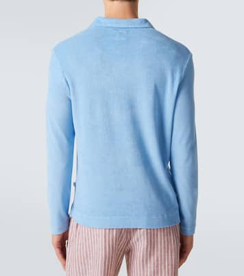 Peter cotton terry polo sweater | Fedeli