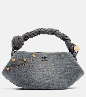 Bou Mini denim top-handle bag | Ganni