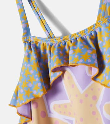 Starfish printed jersey swimsuit | Stella McCartney Kids