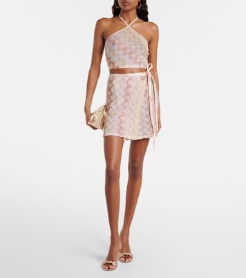 Jupe portefeuille en lamé | Missoni