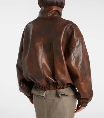 Leather blouson jacket | Magda Butrym