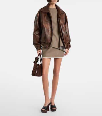 Leather blouson jacket | Magda Butrym