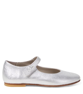 Mary-Jane-Ballerinas Ella aus Metallic-Leder | Bonpoint