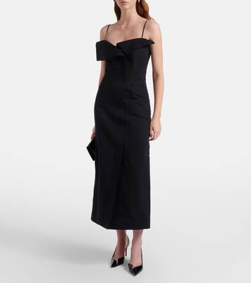 Skylar cotton and silk midi dress | Fforme