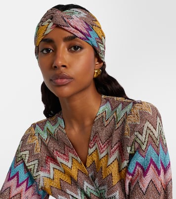 Zigzag lamé headband | Missoni