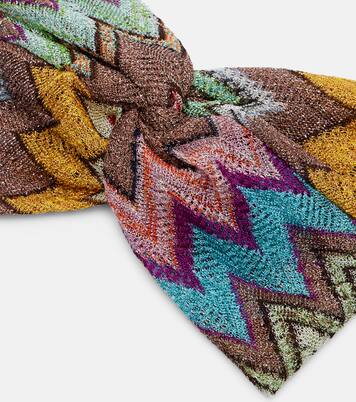 Zigzag lamé headband | Missoni