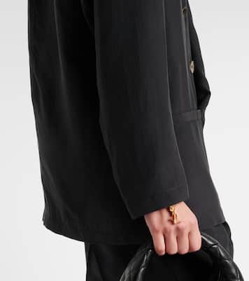 Blazer doppiopetto in seta | Saint Laurent