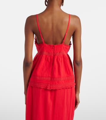 Beatrice cotton and linen top | Melissa Odabash