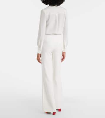 Crêpe wide-leg pants | Roland Mouret