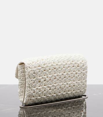 Jeu De Fille embellished crochet clutch | Roger Vivier