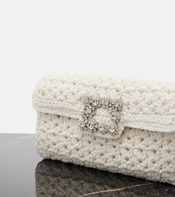 Jeu De Fille embellished crochet clutch | Roger Vivier