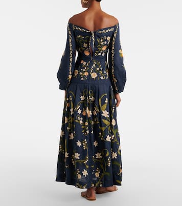 Senlis off-shoulder cotton midi dress | Agua by Agua Bendita