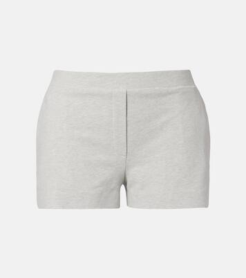 Cotton-blend jersey shorts | Norma Kamali