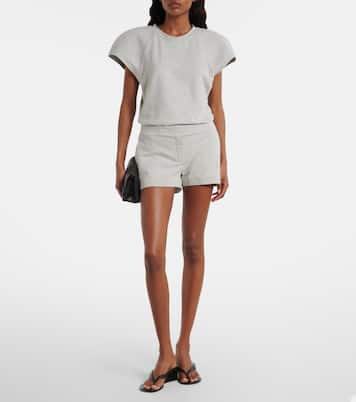 Cotton-blend jersey shorts | Norma Kamali