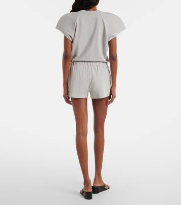 Cotton-blend jersey shorts | Norma Kamali