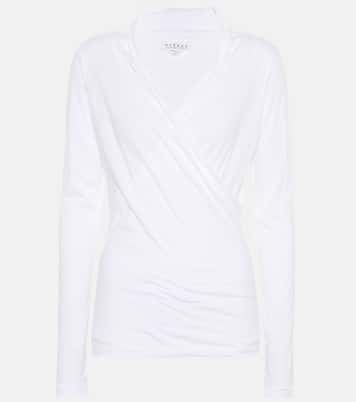 Top Meri Wrap aus Baumwolle | Velvet