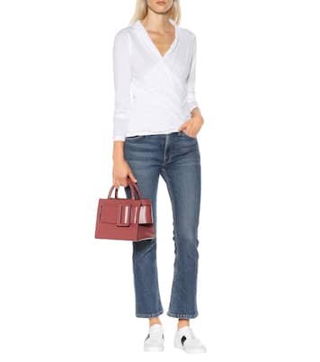 Top Meri Wrap aus Baumwolle | Velvet