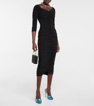 Pantoletten aus Metallic-Leder | Paris Texas