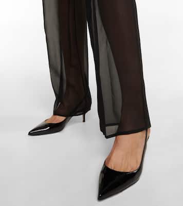 Slingback-Pumps Ribbon Sling 55 aus Lackleder | Gianvito Rossi