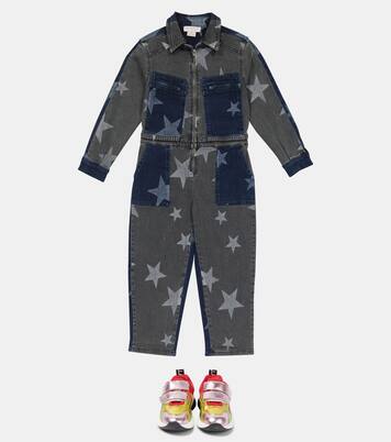 Printed denim jumpsuit | Stella McCartney Kids