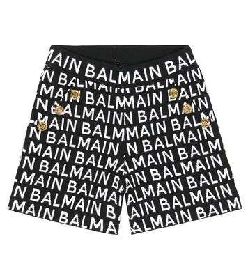Short en jacquard à logo | Balmain Kids