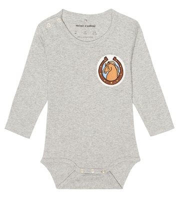 Embroidered cotton onesie | Mini Rodini