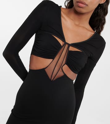 Maxikleid aus Jersey mit Cut-outs | Nensi Dojaka
