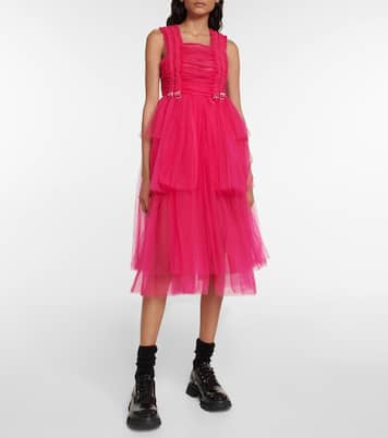 Robe midi en tulle | Noir Kei Ninomiya