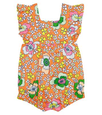 Baby floral cotton romper | Stella McCartney Kids