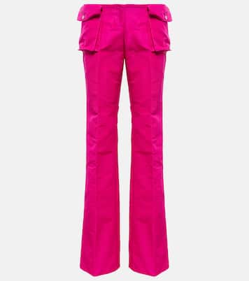 Low-Rise-Cargohose aus Satin | LaQuan Smith