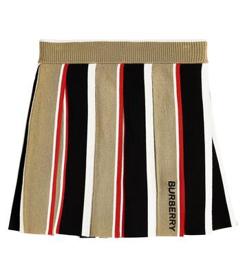 Amelia Icon Stripe wool skirt | Burberry Kids
