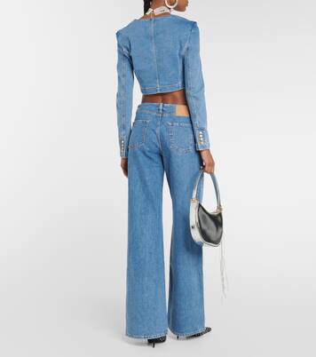 Cropped denim top | Magda Butrym