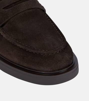 Harris shearling-lined suede loafers | Gianvito Rossi