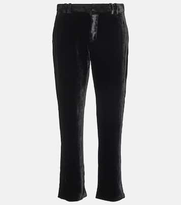 Cropped-Hose aus Samt | Balmain