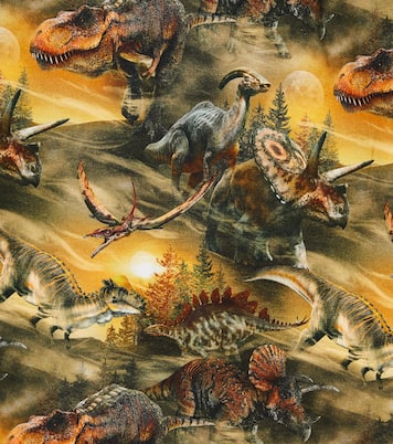 Wave printed cotton-blend robe | Molo