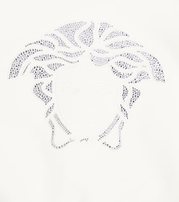 Medusa embellished cotton jersey sweatshirt | Versace Kids