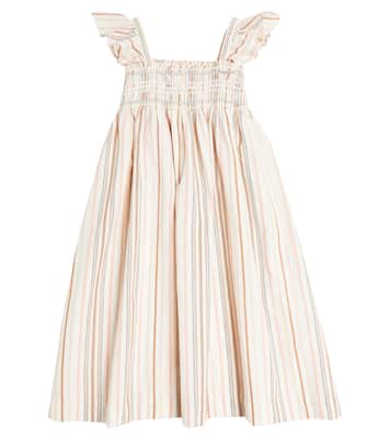 Alexandra ruched cotton dress | Bonpoint