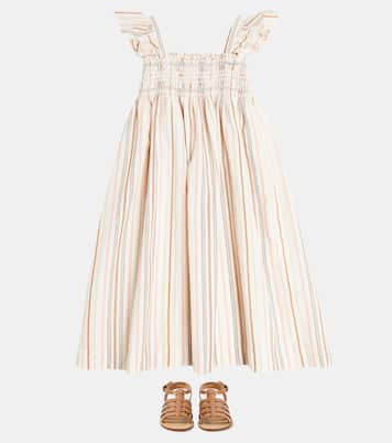 Alexandra ruched cotton dress | Bonpoint