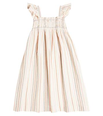 Alexandra ruched cotton dress | Bonpoint