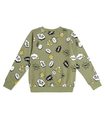 Printed cotton-blend jersey sweatshirt | Kenzo Kids