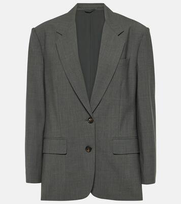 Oversize-Blazer aus einem Wollgemisch | Brunello Cucinelli