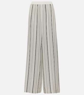 Pantalon ample Hulin rayé en soie | Joseph