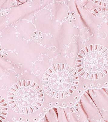 Openwork embroidered cotton-blend dress | Tartine et Chocolat